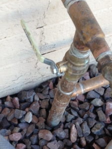 Main water shut off valve