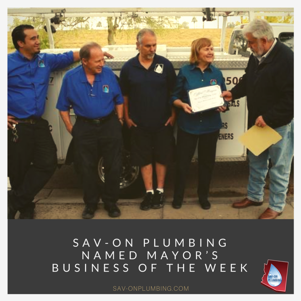Sav-On Plumbing named Mayor’s Business of the Week http://sav-onplumbing.com