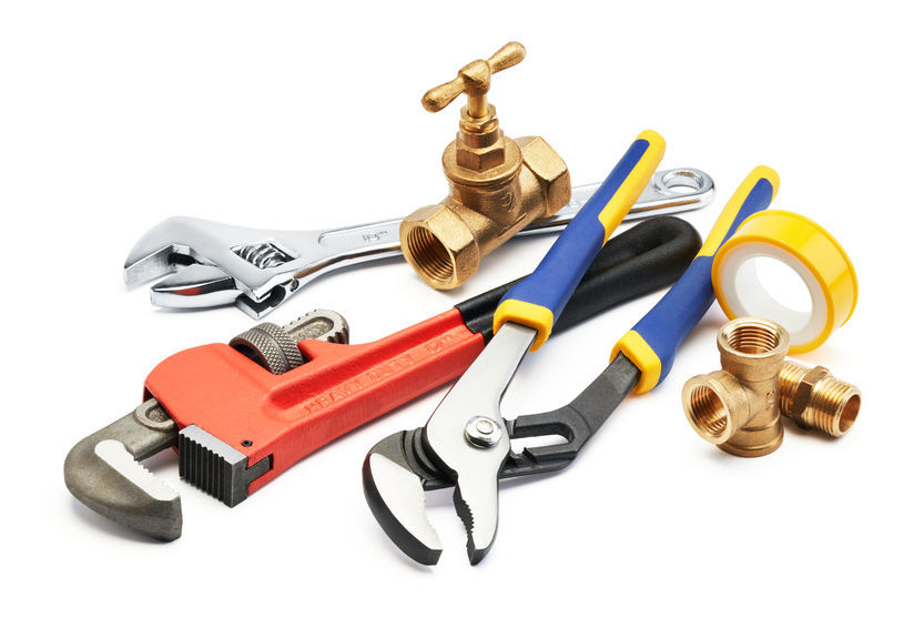 Glendale, AZ plumbing experts home page image with plumbing tools
